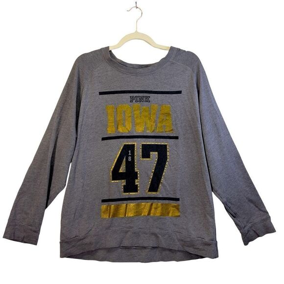 University of iowa hawkeyes PINK sweatshirt with pockets - Picture 1 of 16